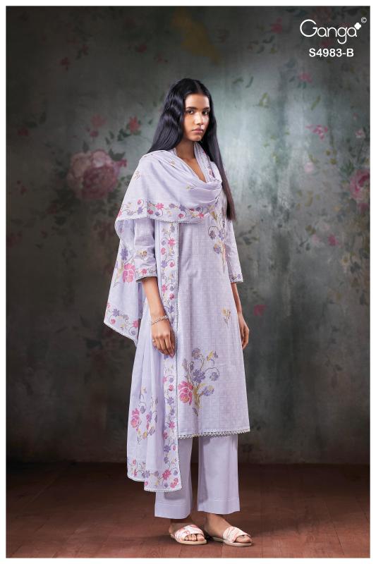 Ganga fiyara 4983 wholesale dress material suppliers in hyderabad